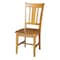 International Concepts Set of 2 San Remo Splatback Chairs, Pecan C59-10P - alternate 3